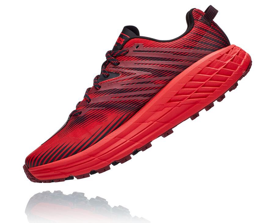 Chaussure Trail Hoka One One Speedgoat 4 Homme - Rouge - MHL-426158